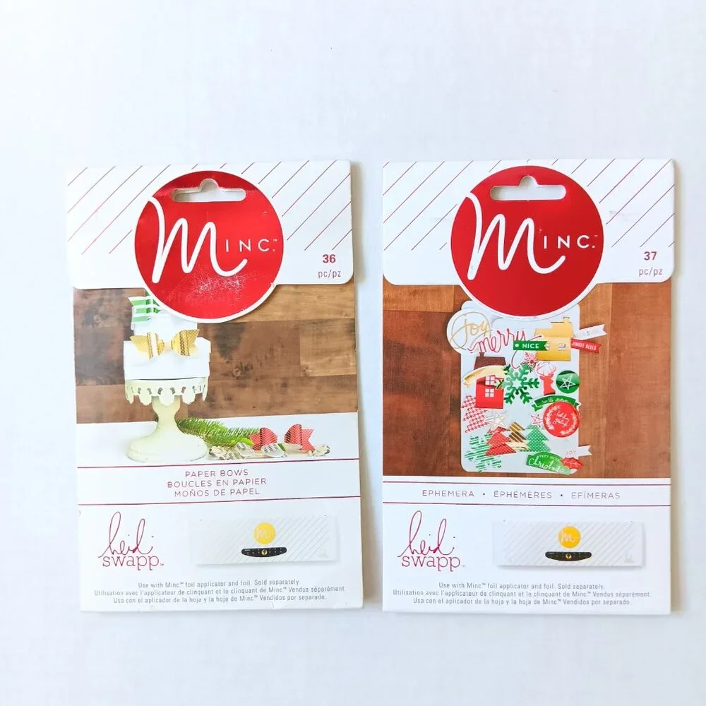 Lot of 8 Heidi Swapp American Crafts Minc Christmas/Holiday Items